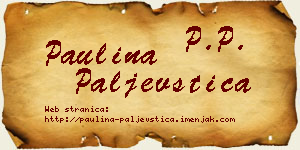 Paulina Paljevštica vizit kartica